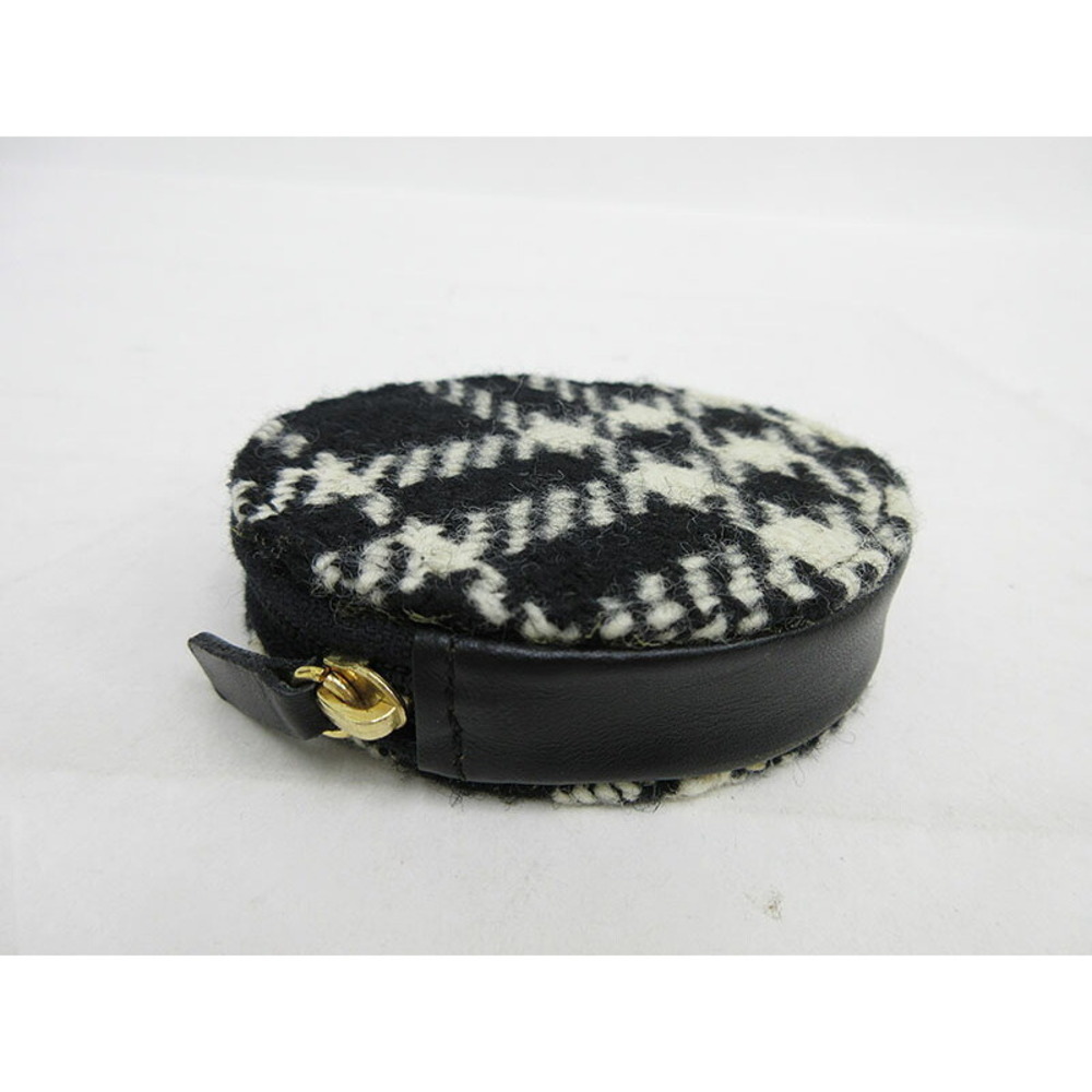 Burberry Check Tweed Black White Wallet - Picture 3 of 6